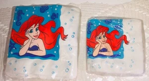 Vintage Disney's THE LITTLE MERMAID Birthday Party Paper Napkins Craft Scrapbook - Picture 1 of 5