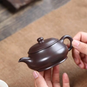 Chinese Tea Pot Handmade Master Pot 140ml Real Yixing Zisha Purple Clay Pot New - Picture 1 of 11