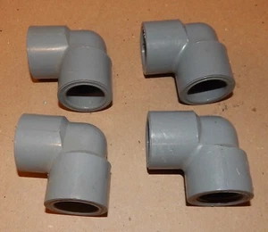 Lanzas grises deslizantes 3/4" NPT x 3/4" 90 grados PVC EE. UU. SCH 80 F439 4a CPVC 136G - Imagen 1 de 8