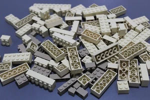 LEGO System 100 Basic Bausteine Basicsteine einreihig zweireihig tan beige #4128 - Picture 1 of 1