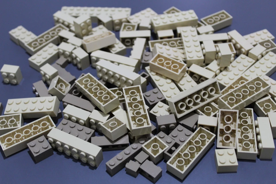 LEGO System 100 Basic Bausteine Basicsteine einreihig zweireihig tan beige #4128 - Bild 1 von 1