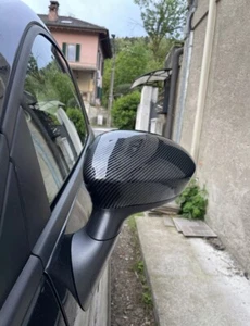 Cover Coppia Calotte Carbon Look Fiat 500 Abarth 595 695 Punto Fibra Di Carbonio - Foto 1 di 4