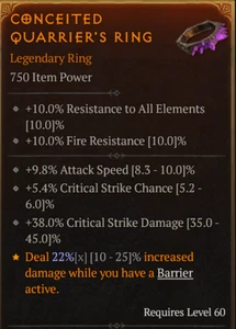 💥DIABLO 4💥SEASON 8💥Ring💥Attack Speed + Critical Chance + Critical Damage - Picture 1 of 1