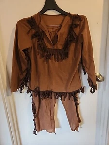 Forum Novelty Youth Size Large Brown Fringe Cosplay Costume EUC - Picture 1 of 5