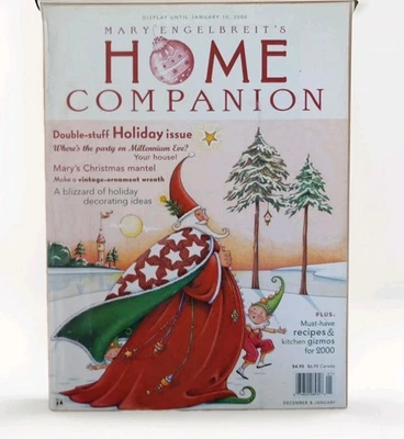 Mary Engelbreit Home Companion Christmas Holiday Issue Wreath Mantel Decorating - Image 1 of 4