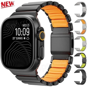 Titan Kautschuk Band für Apple Watch Ultra3 2 49/46mm 11 10 98765 Magnetarmband - Bild 1 von 84