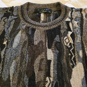 Coogi Style Herren XL Protege Collection Pullover 3D Cosby Strick 90s Grob Y2K Vintage - Bild 1 von 8