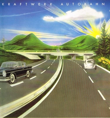 Kraftwerk Autobahn LP vinyl UK Parlophone 1974 reissue with inner sleeve AUTO1 - Image 1 of 4