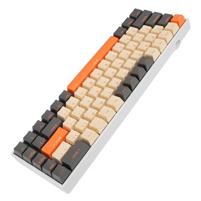 ~60 Percent Mechanical Keyboard 68 Keys RGB Backlit Ergonomic Type C Wired Gami - Image 1 of 4