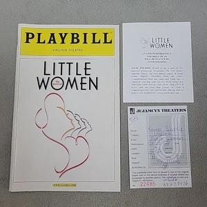 Little Women Playbill – Virginia Theatre Broadway 2005 + Ticket Insert FREE SHIP - Picture 1 of 7