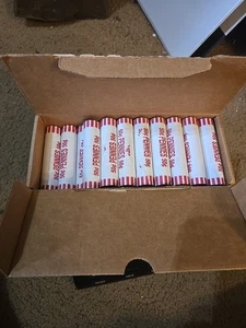 Lincoln Cent Rollen x6 nicht durchsucht FED versiegelt aus Bankboxen finden Weizen Pennies - Bild 1 von 2