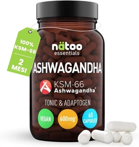 Ashwagandha KSM-66 ® Bio, 60Cps Da 300Mg, Rimedio Ayurvedico per Cortisolo, Stre - Foto 1 di 12