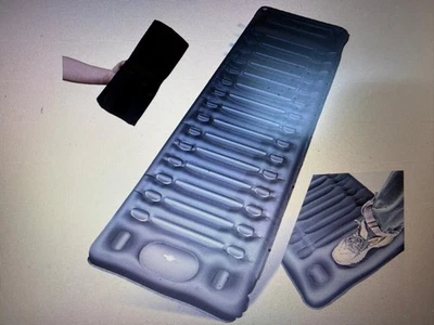 OP-0415 Camping Isomatte Selbstaufblasbar mit Fußpresse Pumpe blau unisex B-WARE - Bild 1 von 2