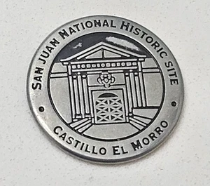 SAN JUAN NATIONAL HISTORIC SITE Puerto Rico EL MORRO CASTLE GATE Ficha Token - Picture 1 of 3