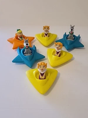 Lote de brinquedos infantis Wendy’s para refeições de 1989 naves espaciais Jetsons - Imagem 1 de 4