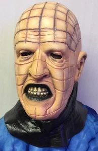 Vintage Hellraiser Pinhead Cinema Secrets Mask Made in USA Full Head and Neck - Picture 1 of 8