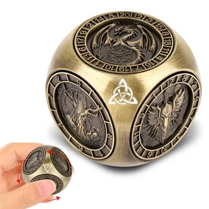 Polyhedral Rotating DND Game Dice D&D Fingertip Spinner Dice RPG Accessory Gifts - Bild 1 von 16