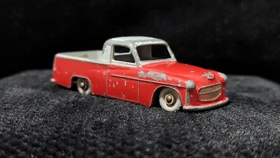 Orig Rare Matchbox Lensey Red/Gray Die Cast P/U Truck Gray Wheels MK VIII No. 50 - Image 1 of 4