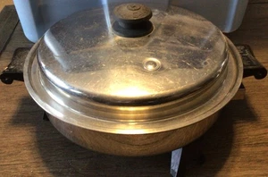 Sartén Eléctrica Vintage 7817 Saladmaster 11" Acero Inoxidable Núcleo de Aceite Vapo Tapa - Imagen 1 de 8