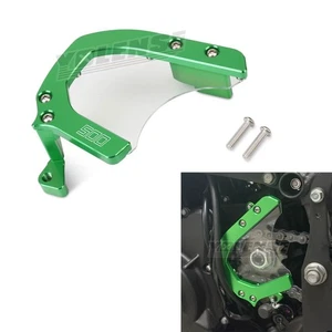 For NINJA500 Z500 2024-25 Green Motorcycle Front Chain Sprocket Cover Protector - Picture 1 of 9