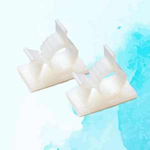50pcs Adjustable Cable Clips Self Adhesive Wire Fixed Clips Cord Cable Wire - Afbeelding 1 van 11