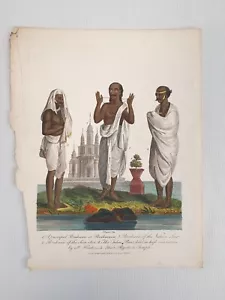 Brahmán India Vishnu Hindú 1809 Estampado Antiguo Enciclopedia Londinensis Wilkes - Imagen 1 de 9