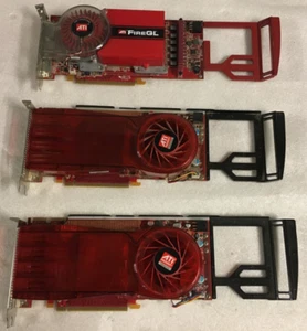 GEMISCHTES ATI-SET | Radeon HD 3870 512MB ATI-102-B47301 | ATI FIREGL V7200 | WIE BESEHEN - Bild 1 von 5