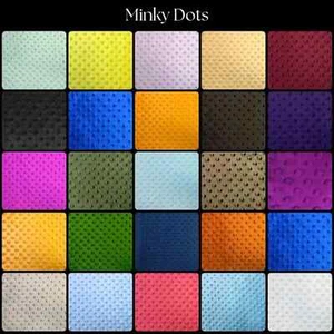 Minky Dot Fabric by the Yard - Soft Dimple Minky for Baby Blankets, Crafts etc - Picture 1 of 52
