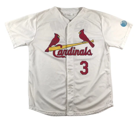 St. Louis Cardinals Carlos Beltran #3 Men's XL White Button Up Jersey Cover