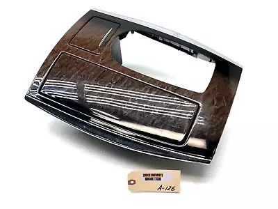 2011-2017 INFINITI QX56 QX80 CENTER CONSOLE CUP HOLDER W/ TRIM OEM. - Image 1 of 4