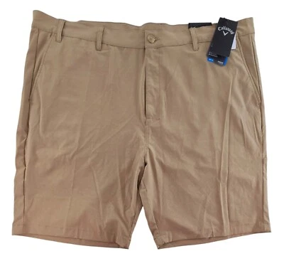 Callaway Stretch Shorts Flex Fabric Opti-Dri Mens 46B Khaki Heather NWT $92 - Image 1 of 4