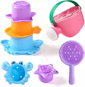 Baby Bath Toys for Kids Ages 1-3 5 PCS Toddler Bath Toys for 2-4 Bathtub Water T - Picture 1 of 6