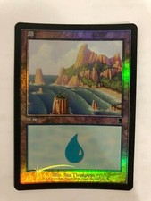 MTG JAPANESE FOIL ODYSSEY ISLAND NM  MAGIC THE GATHERING BASIC LAND #336 CARD