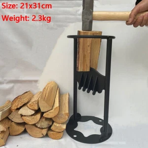 Firewood Kindling Splitter Cast Iron Heavy Duty Outdoor Manual Log Splitt Tool - Picture 1 of 6