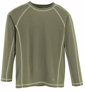 CAMISA BLANCA SIERRA X3212Y JÓVENES NIÑOS UPF30 MANGA LARGA SECADO RÁPIDO, MEDIANA - Imagen 1 de 1