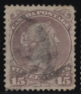#29i Queen 15c Canada used - Foto 1 di 2