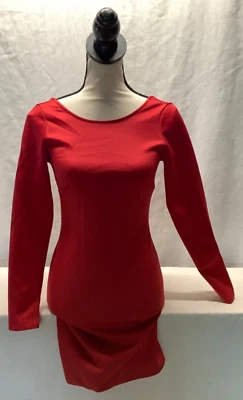 Vestido Kardashian Colección Rojo Manga 3/4 Body Con Talla XS Y2k 2000’s 2010’s Foto 1 de 4
