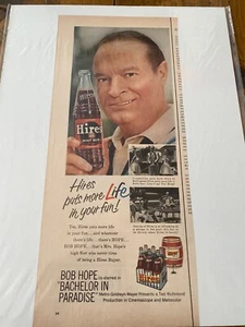 Vintage 1961 Bob Hope Hire's Root Beer ad - Picture 1 of 1