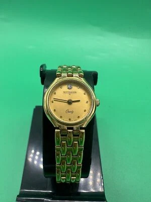 RELOJ SUIZO VINTAGE 5000 WITTNAUER DIAMANTE EN ESFERA CUARZO DAMAS MU3135 Foto 1 de 4