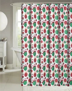 Cortinas de ducha de tela para adornos navideños Kate Aurora - Imagen 1 de 2