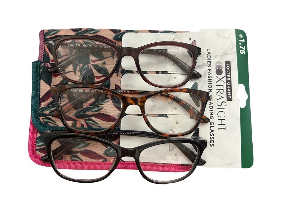 Paquete de 3 gafas de lectura para mujer XtraSight by Foster Grant VRL2018 Foto 1 de 1