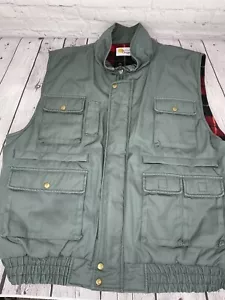 VINTAGE SOUTHERN CLASSICS MENS SPORT HUNTING VEST SIZE XL GREEN FULL ZIP VGC! - Picture 1 of 8
