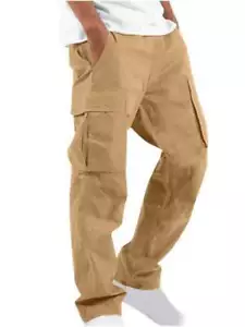 Casual Chic: Men's Loose-Fit Workwear Trousers for Effortless Style and Comfort - Picture 1 of 36