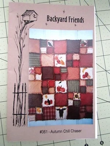 "Autumn Chill Chaser" by Backyard Friends Quilt Pattern 50" x 62" - Picture 1 of 2