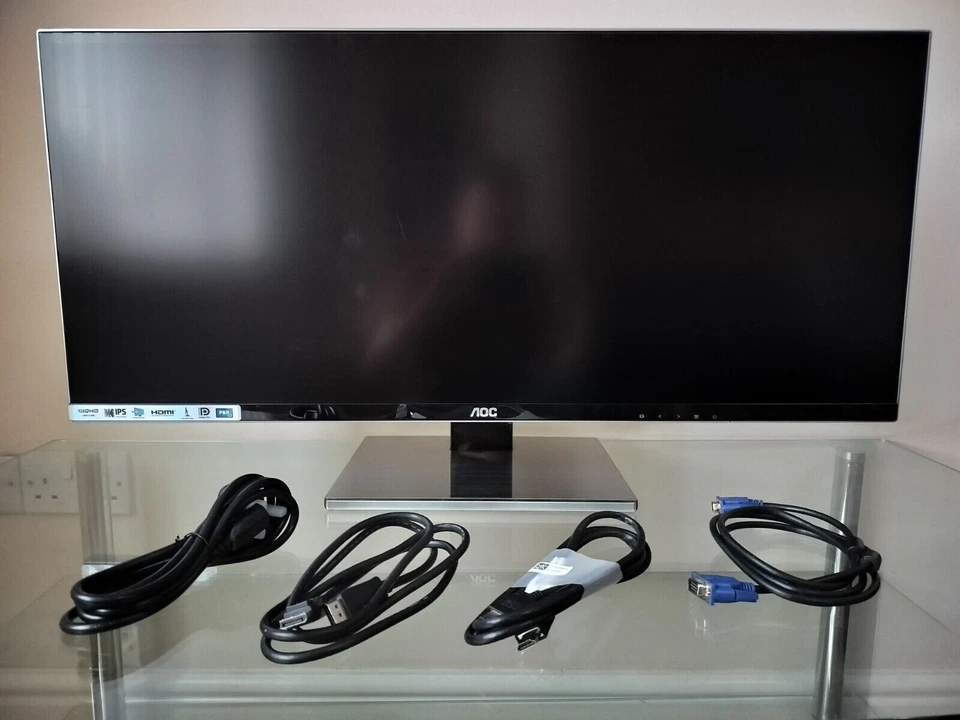 ⭐ AOC U3477PQU 34" Ultra Wide Monitor - HDMI, VGA, DP - Adjustable Stand ⭐ - Image 1 of 4