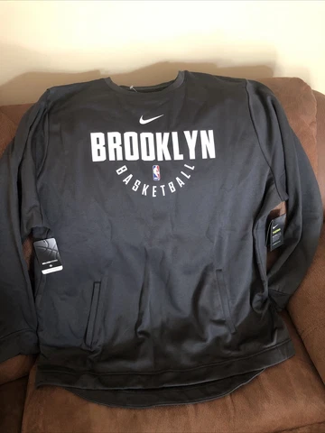 Nike Therma NBA New York Brooklyn Nets Pullover Sweater NWT Size 3XL Mens Cover