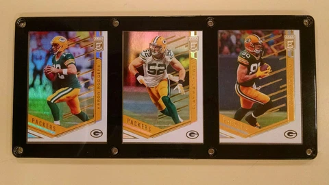 GREEN BAY PACKERS 3 CARD PLAQUE AARON RODGERS CLAY MATTHEWS JIMMY GRAHAM Cover