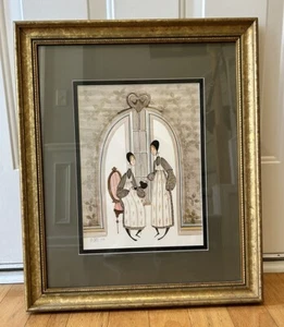 Framed P. Buckley Moss 'A Welcome' Signed Print 347/1000-22x18” - Picture 1 of 5