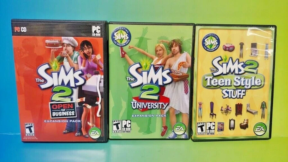 Sims 2 Teen Style University Business Lot  - PC Game Works tested ! PC DVD Rom  - Image 1 of 1