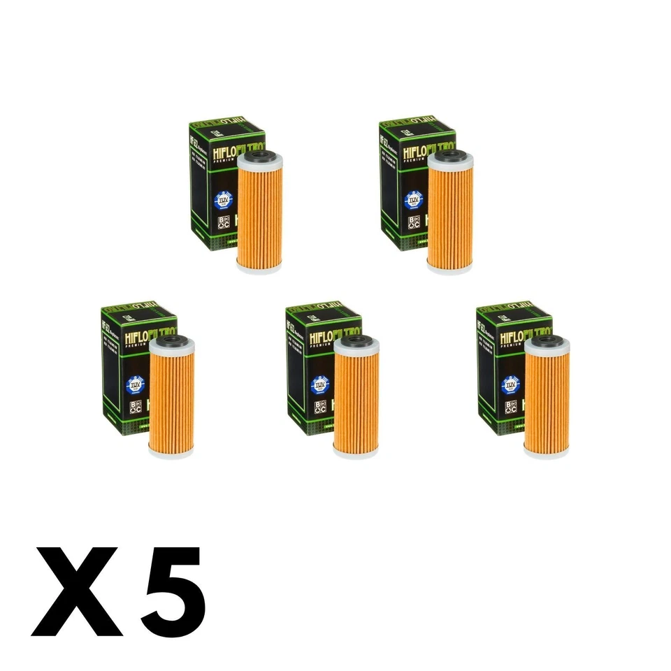 5 Pack Hiflo Oil Filter for KTM 505 SX-F 2007-2008 - Image 1 of 1